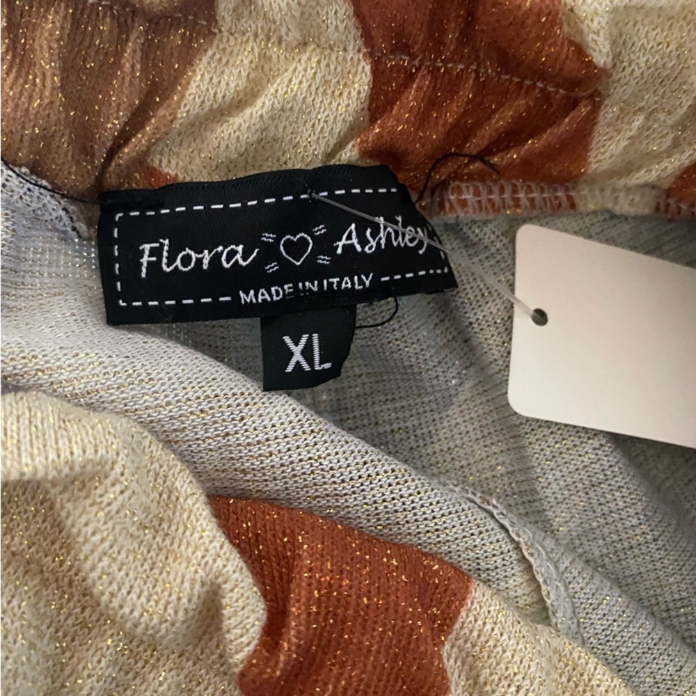 Floral Ashley Shimmering Safari Set Women’s Size XL NWT Long Sleeves Long Pants - Picture 3 of 12